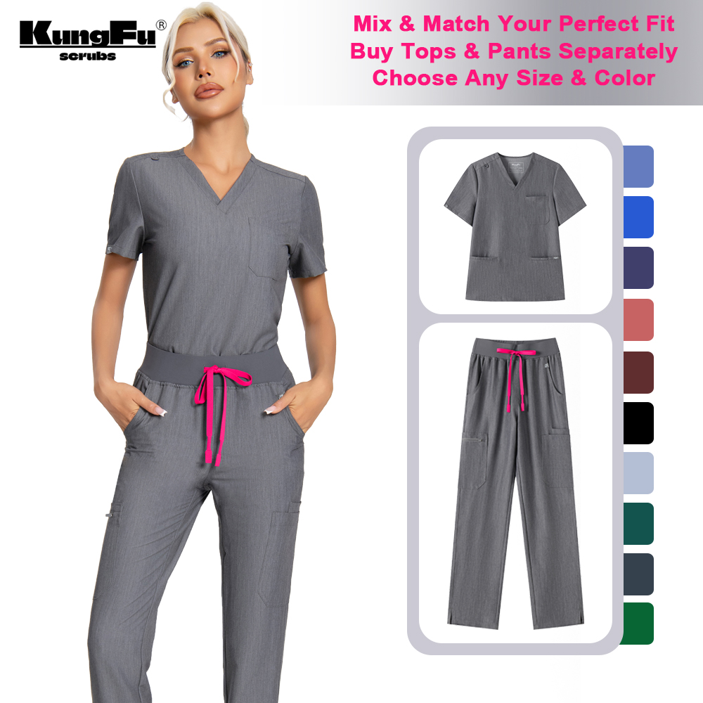 Medical Lab Uniform - KUNGFU SCRUBS Women Nurse Scrubs Medical