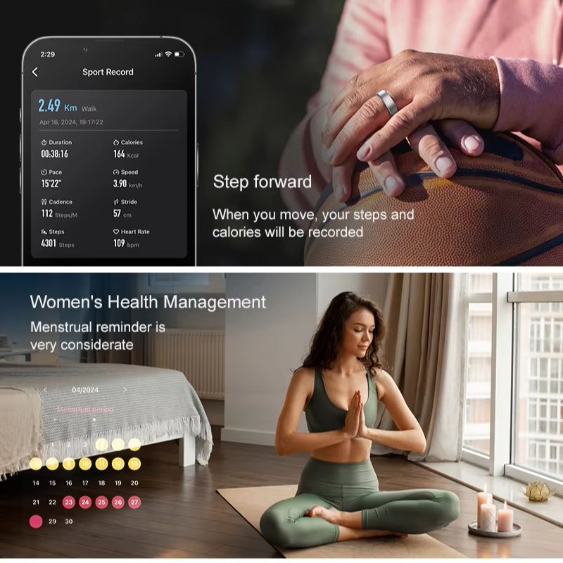 Smart Ring Men Women, Heart Ra - Blood Pressure Monitor review and price