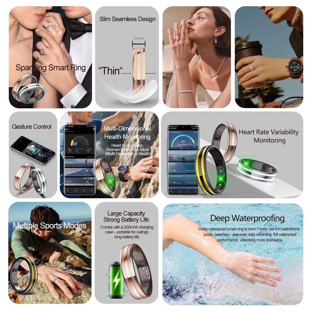 2026 Smart Ring For Men Women  - Blood Pressure Monitor review and price