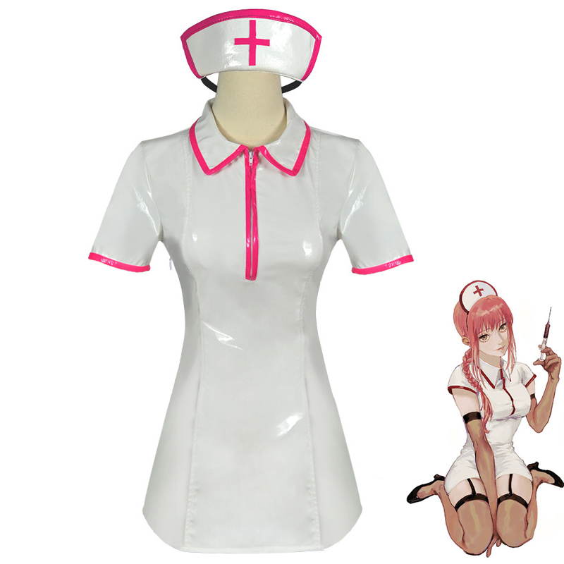 Anime Chainsaw Man Cosplay Cos - Medical Lab Uniform review and price