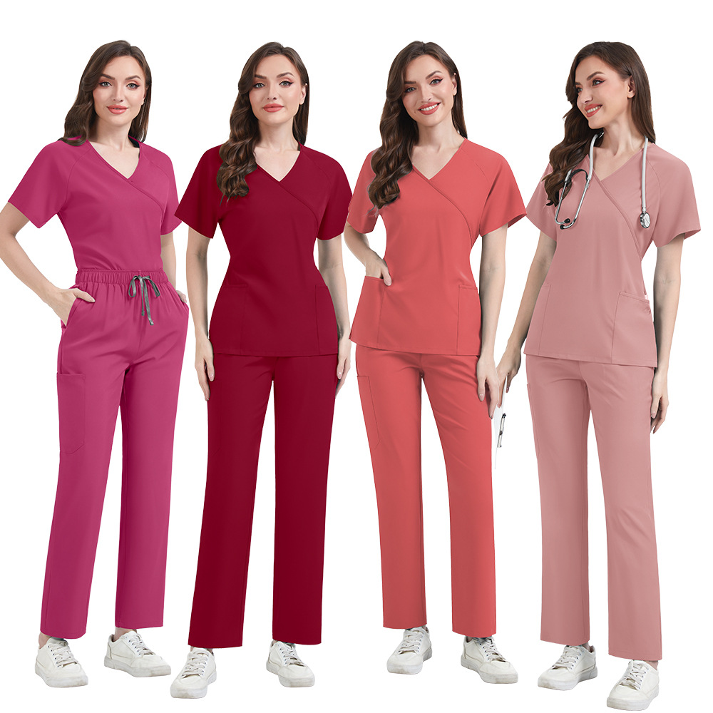 Slim Fit Women Scrubs Sets Hos - Medical Lab Uniform review and price
